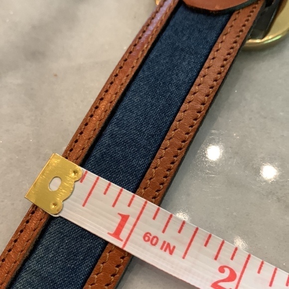 Bullock and Jones belt solid brass buckle size 36 quiet luxury accessory item - Picture 10 of 11